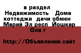  в раздел : Недвижимость » Дома, коттеджи, дачи обмен . Марий Эл респ.,Йошкар-Ола г.